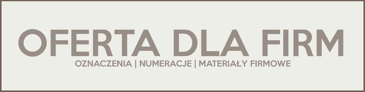 oferta dla firm na projektowanie oznaczeń